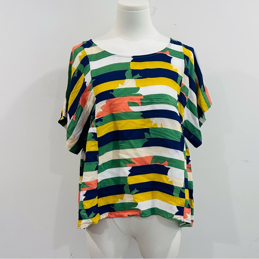 Maeve Anthropologie Milla Colorful Blouse Size Medium